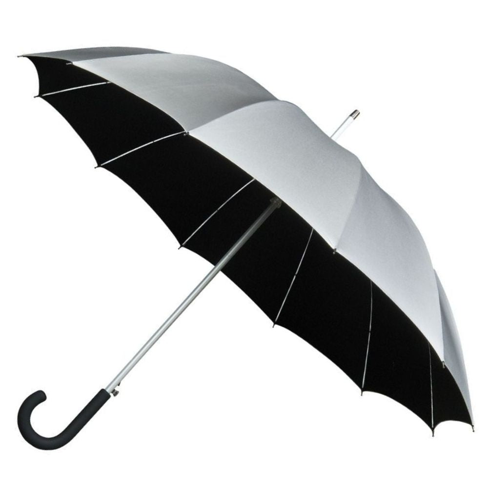 Double Canopy Silver & Black Falcone Umbrella Side Canopy