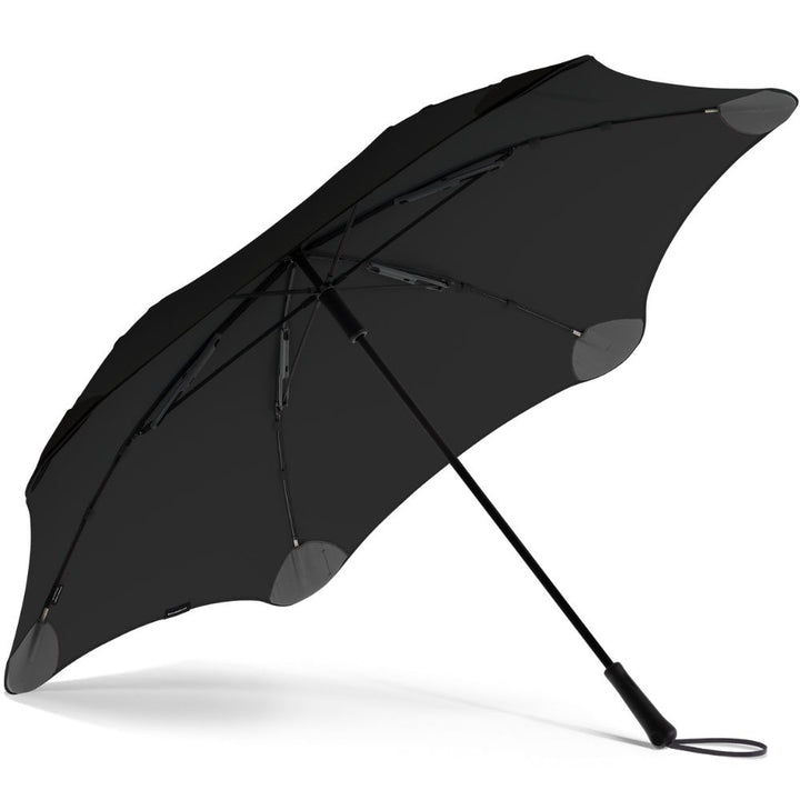 Exec Black Windproof Blunt Umbrella Under Canopy