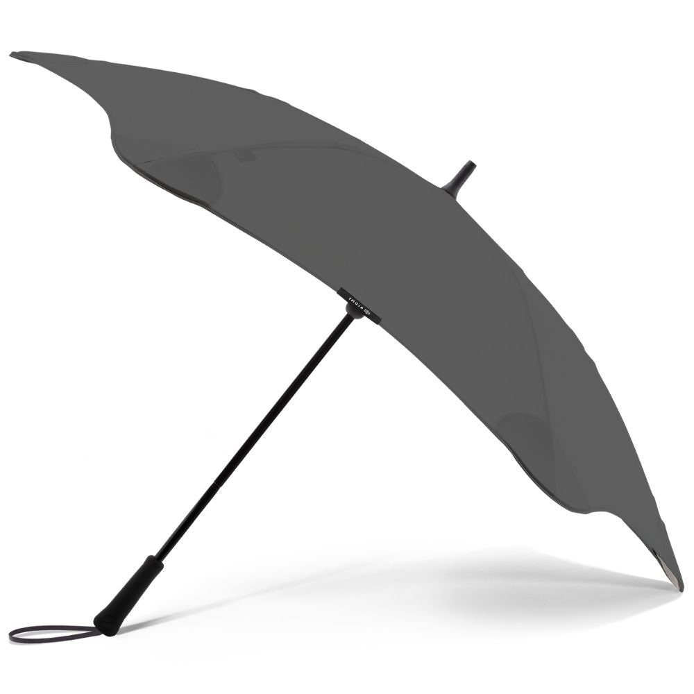 Charcoal Exec Blunt Windproof Umbrella Side Canopy