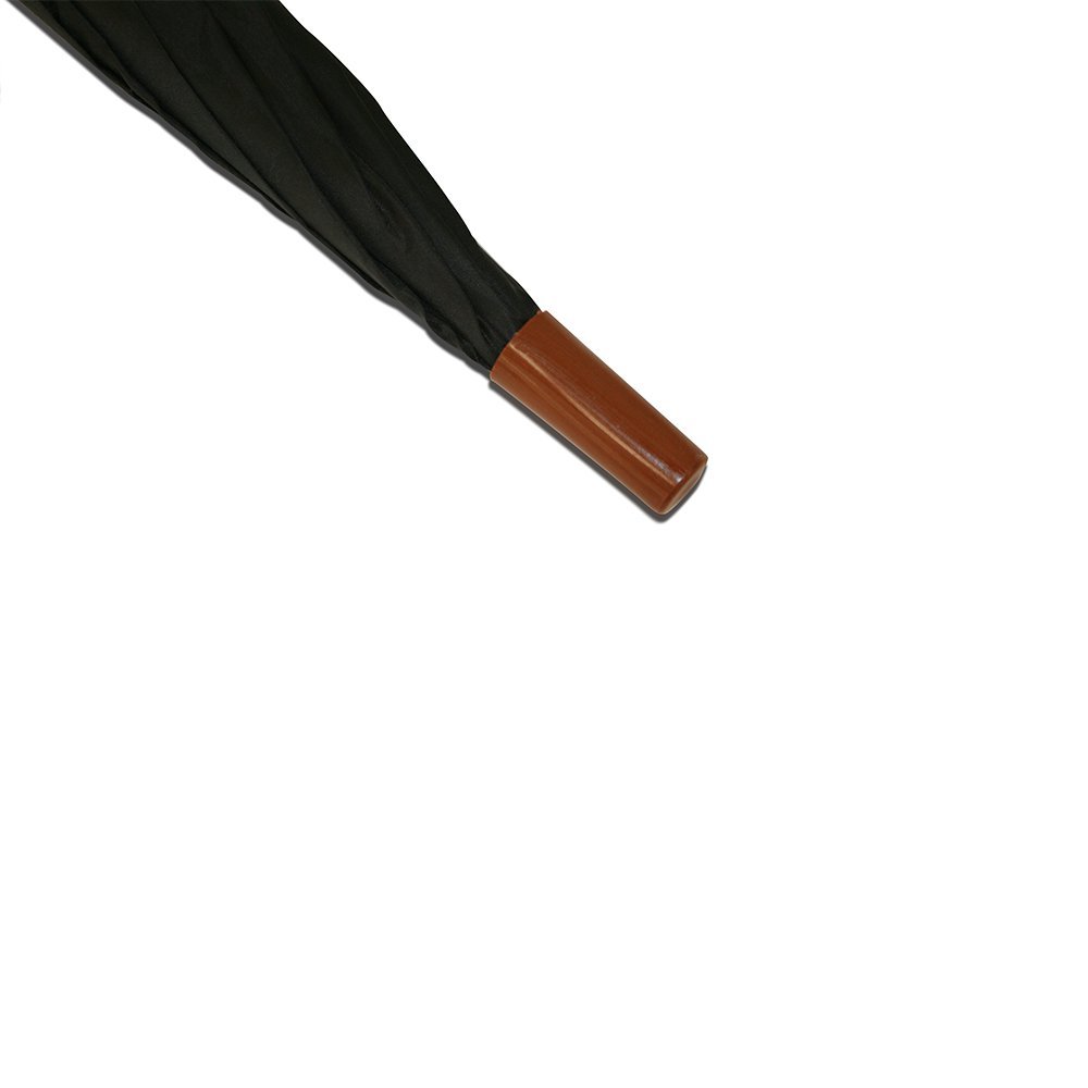 Plain Black and Brown Double Canopy Cheap Jollybrolly Umbrella Tip