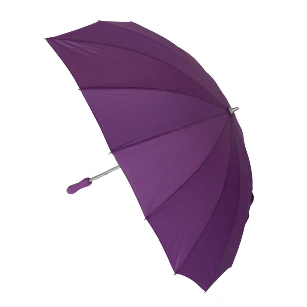 Purple Heart Shaped Ladies Umbrella Side Canopy