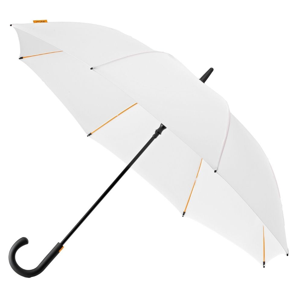 Windproof White Falcone Golf Umbrella Side View