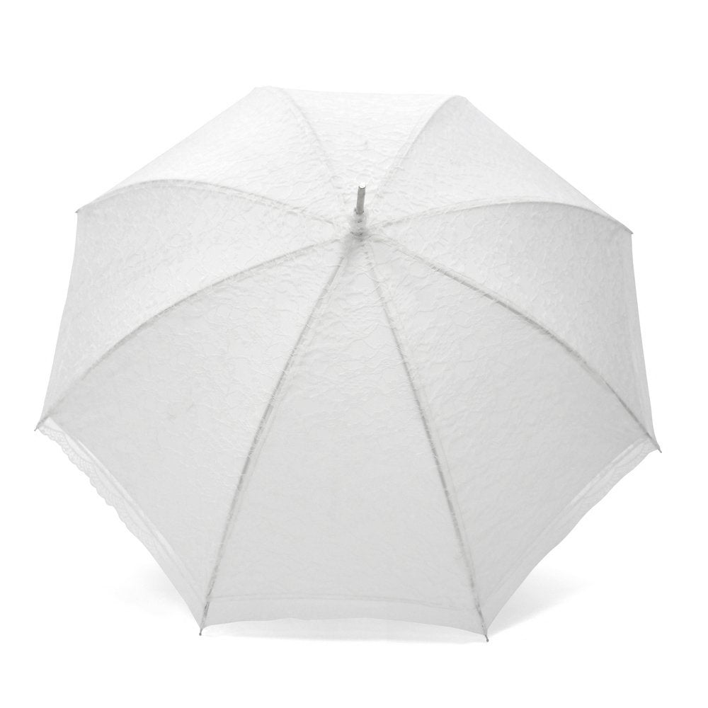 Falcone White Wedding Lace Umbrella Top Canopy