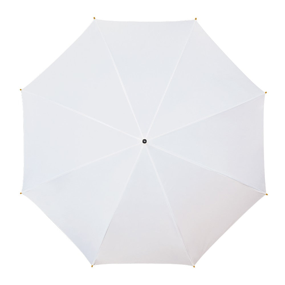 White Wood Stick Walking Wedding Umbrella Top Canopy