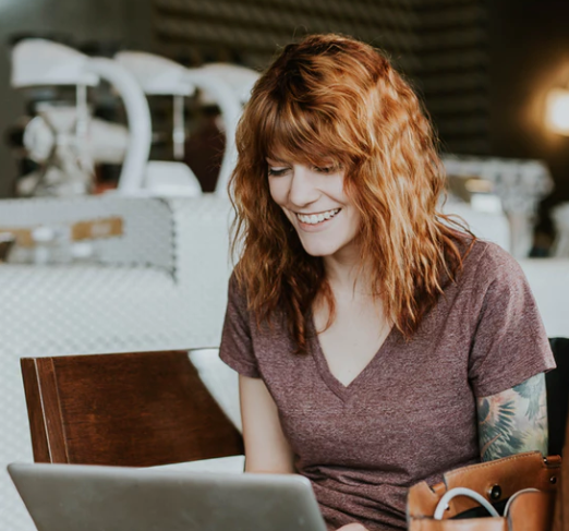 woman shopping online on her laptop