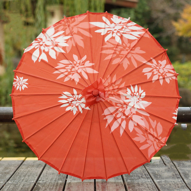Hanfu Ancient Style Oiled Silk Rainporoof Umbrella
