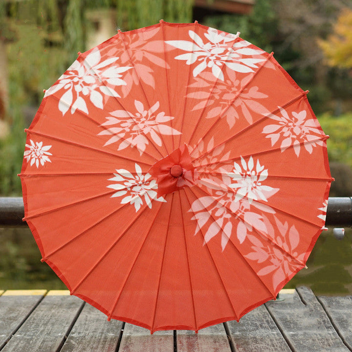Hanfu Ancient Style Oiled Silk Rainporoof Umbrella