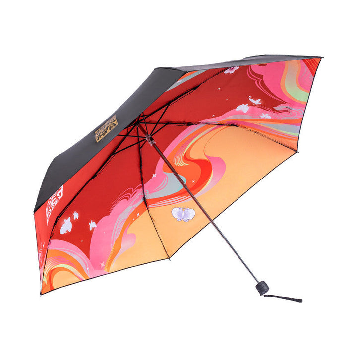 Japanese-Styled "Retro Sun" Folding Umbrella