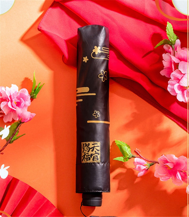 Japanese-Styled "Retro Sun" Folding Umbrella