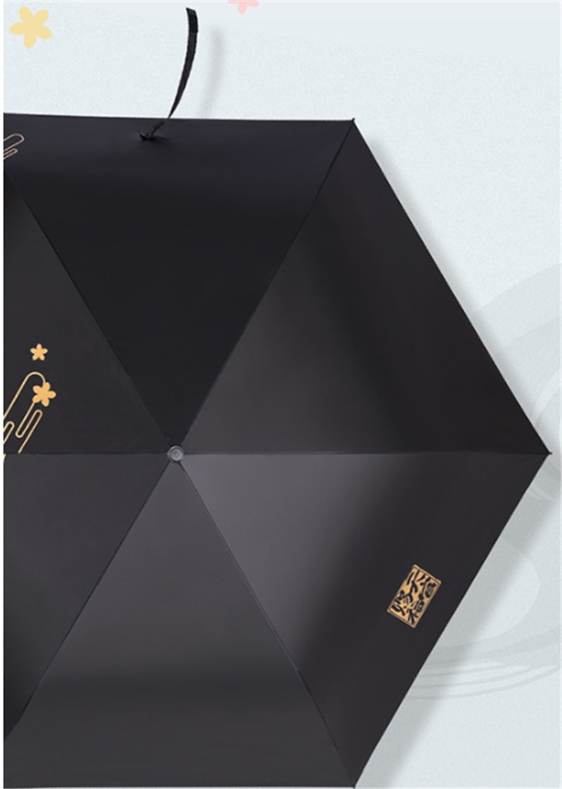 Japanese-Styled "Retro Sun" Folding Umbrella