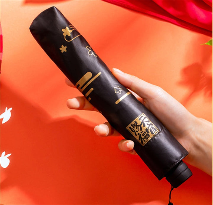 Japanese-Styled "Retro Sun" Folding Umbrella