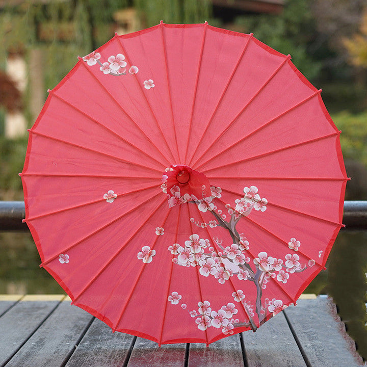 Hanfu Ancient Style Oiled Silk Rainporoof Umbrella