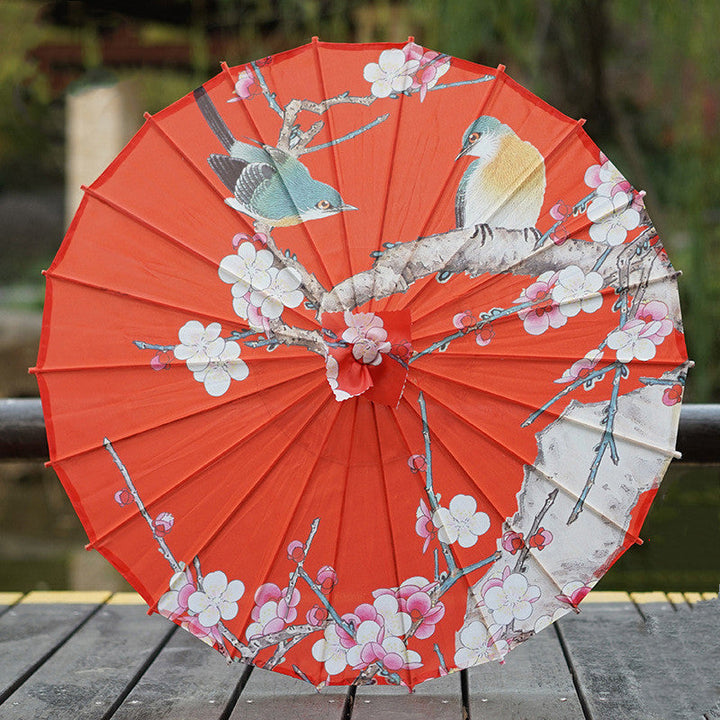 Hanfu Ancient Style Oiled Silk Rainporoof Umbrella