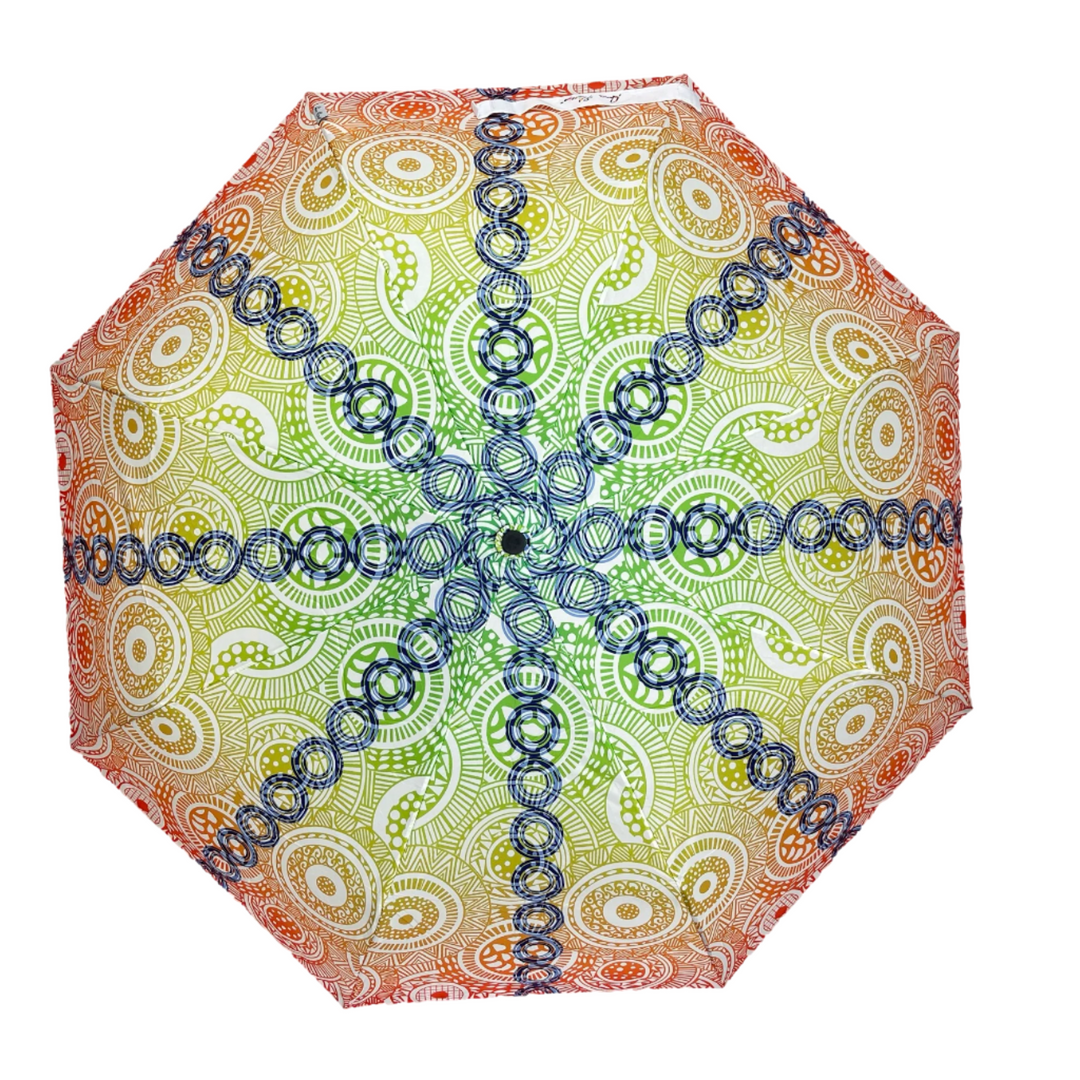 Annie Phillips Circles Folding Umbrella Ombre