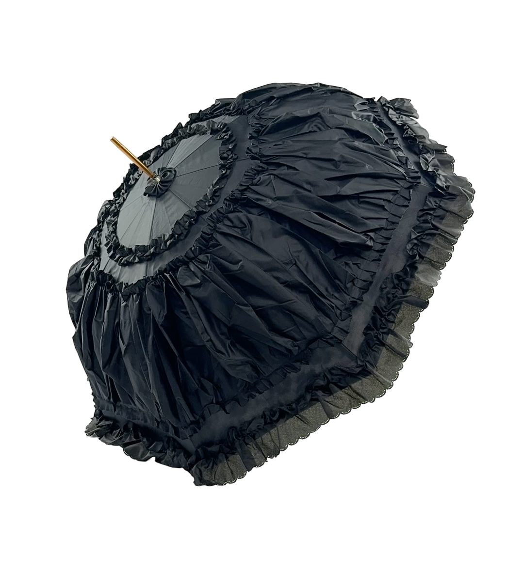 Boutique Francesca Collection Frilled with Lace Black