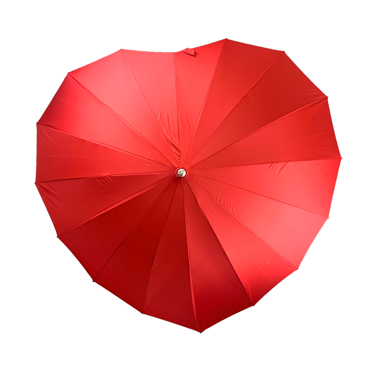Boutique Heart Umbrella Red