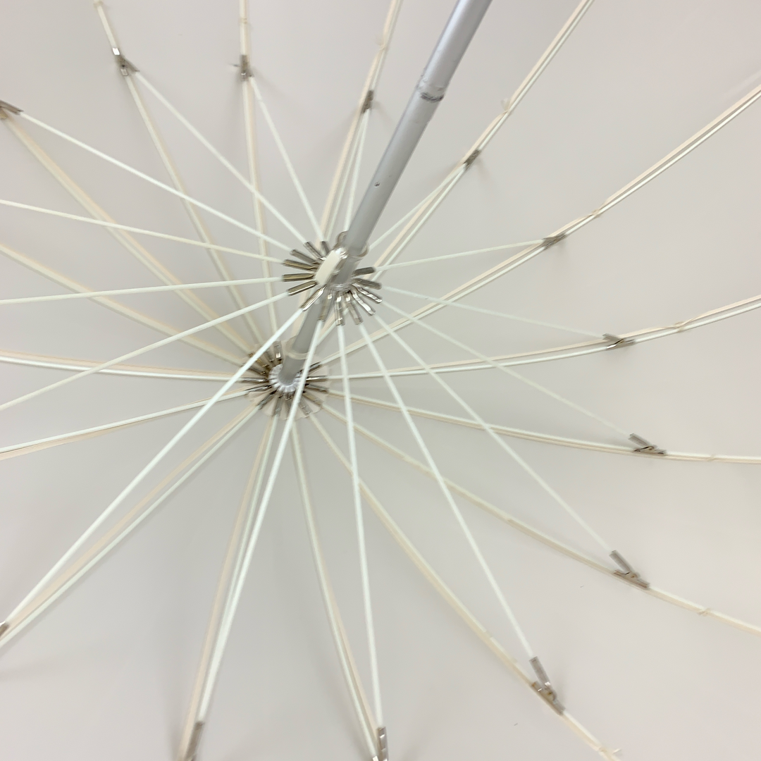 Boutique Heart Umbrella White