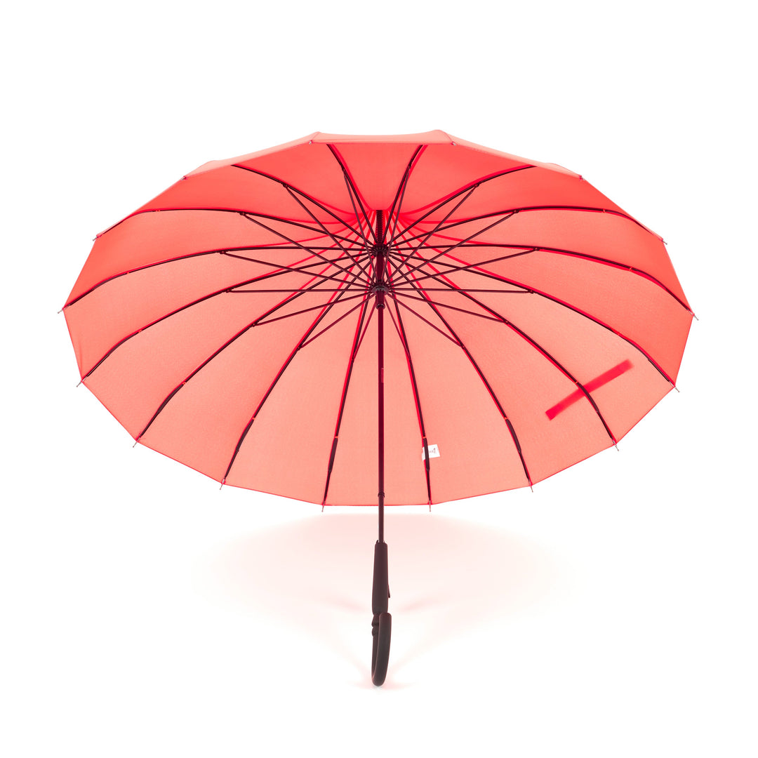 Boutique Classic Pagoda Umbrella in Coral