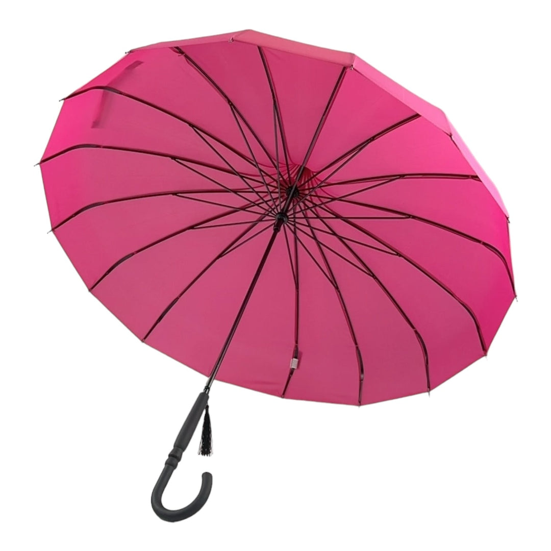 Boutique Classic Pagoda Umbrella in Rose Red