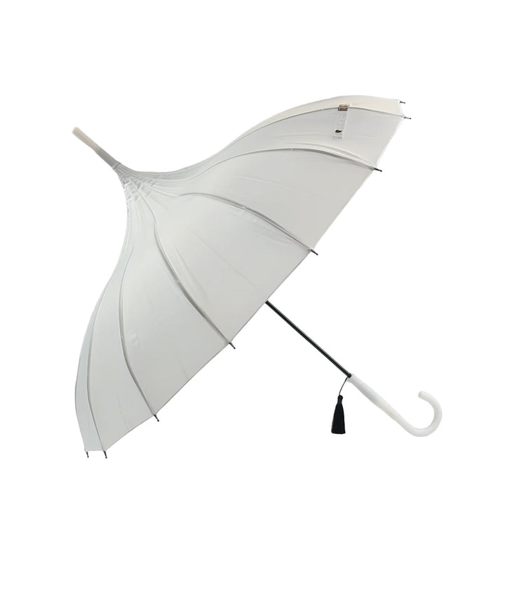 Boutique Classic Pagoda Umbrella in White