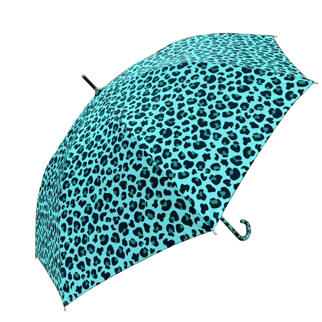 Retro Leopard Print in Mint Green with matching handle