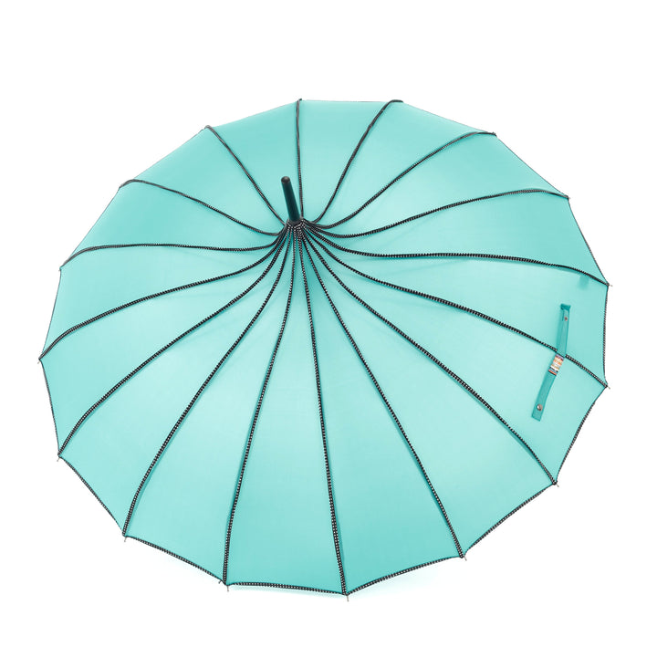 Boutique RIBBED Paoda Umbrella Teal