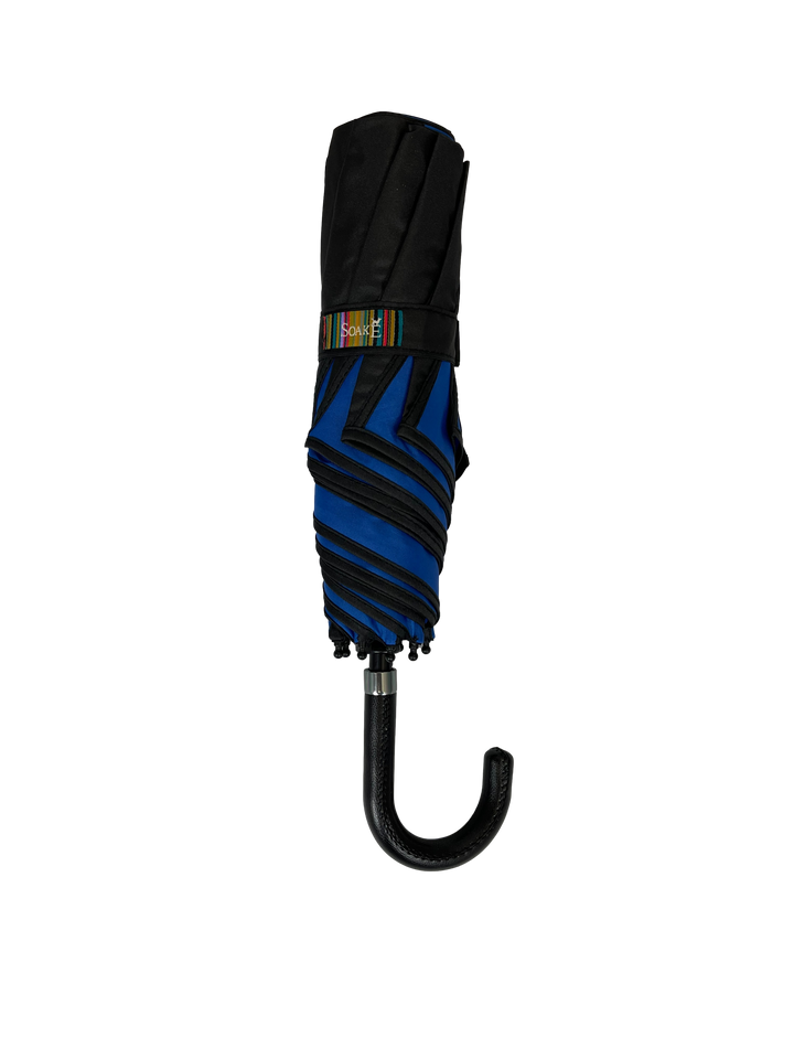 Everyday Swirl Folding Umbrella Blue/Black