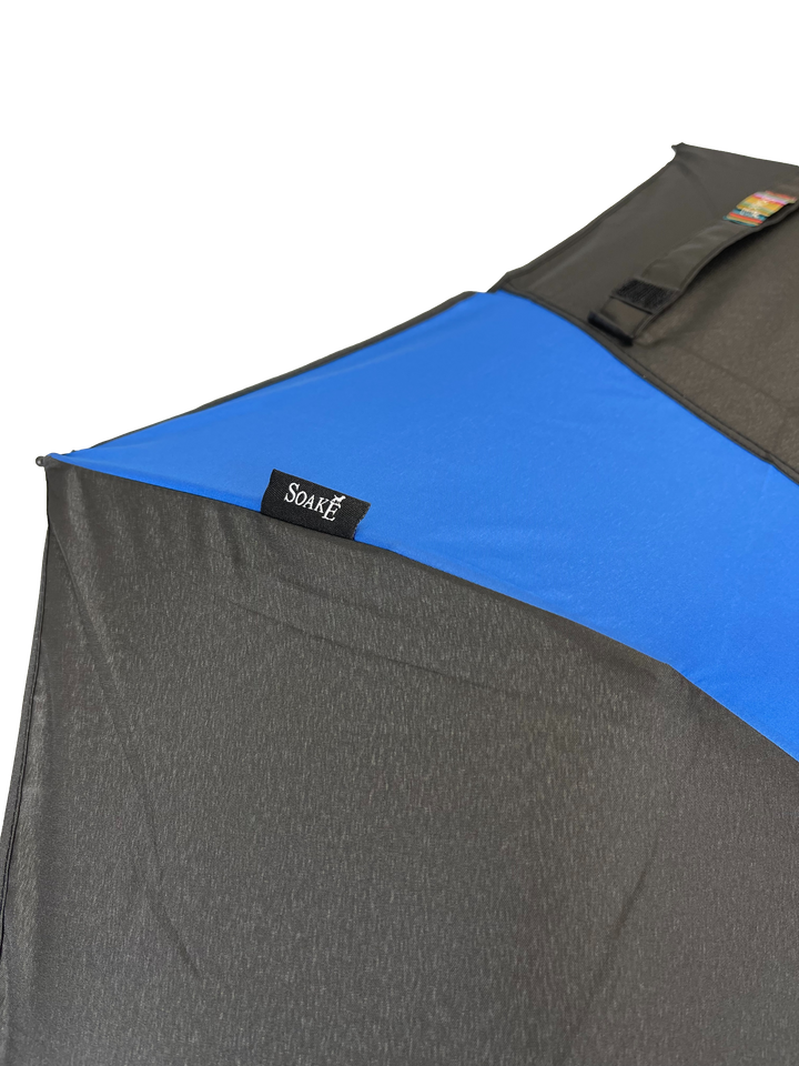 Everyday Swirl Folding Umbrella Blue/Black