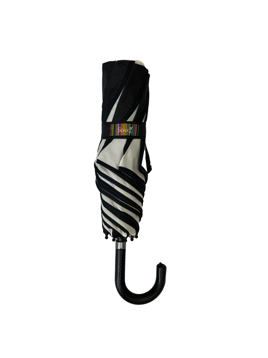 Everyday Swirl Folding Umbrella Black/Cream