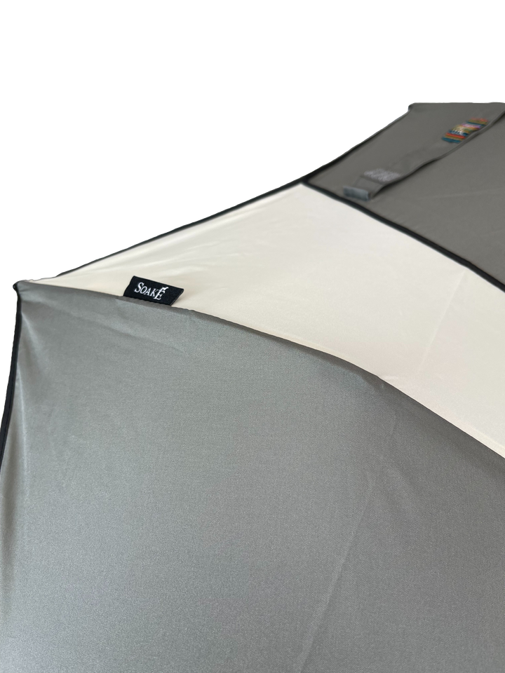 Everyday Swirl Folding Umbrella Charcoal/Cream