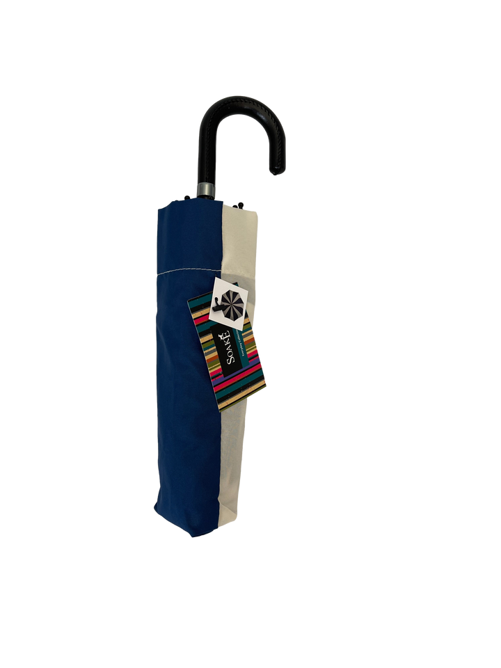 Everyday Swirl Folding Umbrella Navy/Cream