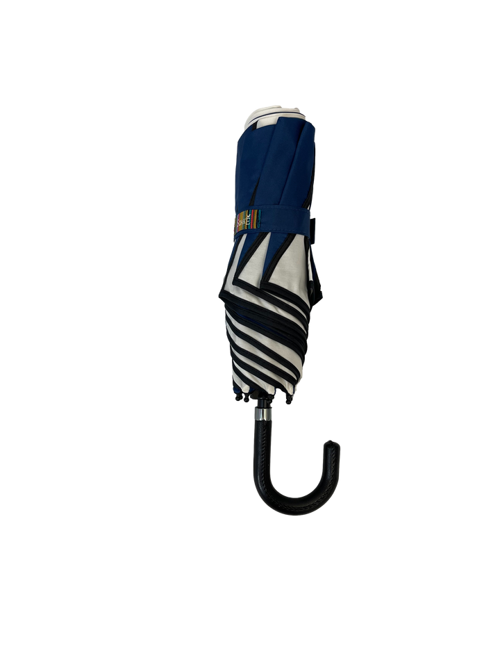 Everyday Swirl Folding Umbrella Navy/Cream