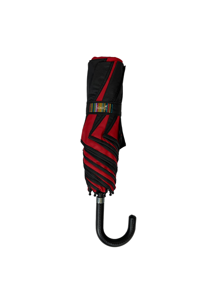 Everyday Swirl Folding Umbrella Red/Black