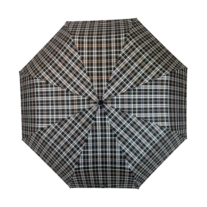 Everyday Tartan Folding Umbrella Black