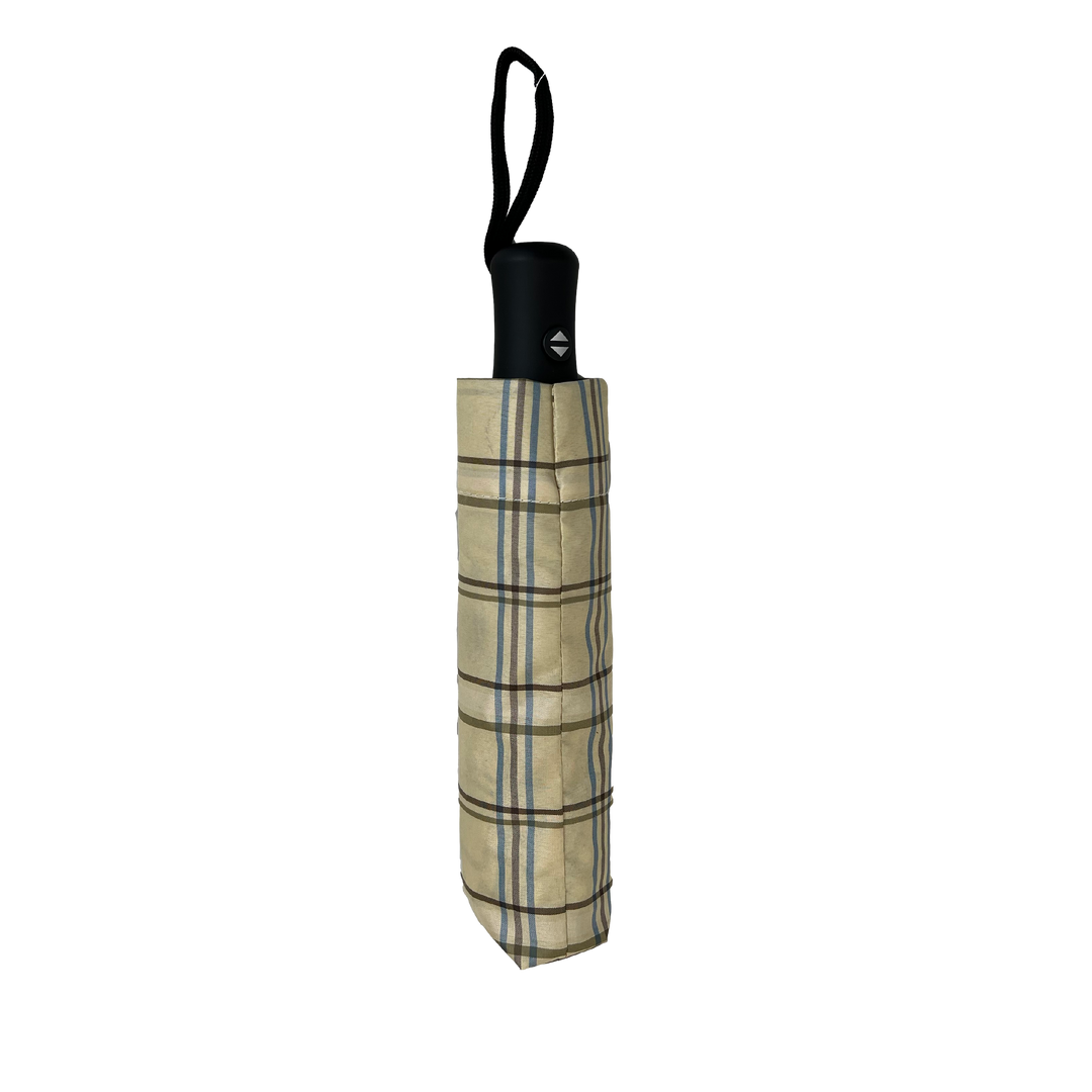 Everyday Tartan Folding Umbrella Cream