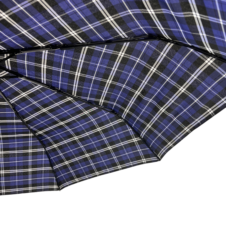 Everyday Tartan Folding Umbrella Purple