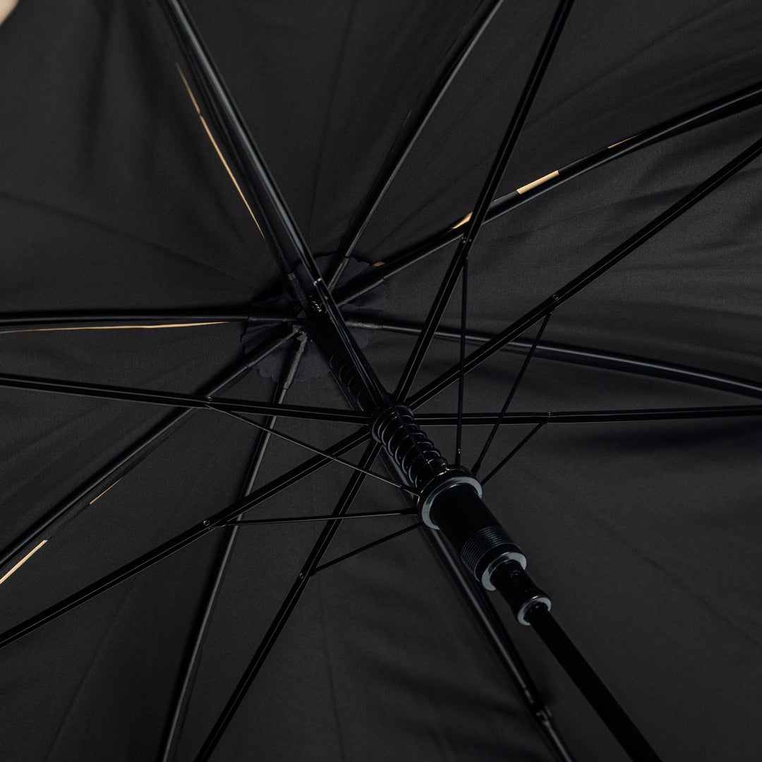 Everyday Leopard Print (Metallic) Gold Stick umbrella