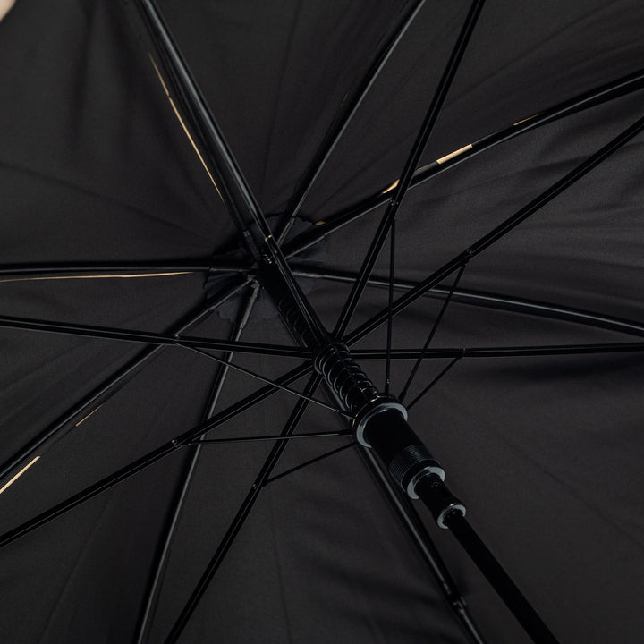 Everyday Leopard Print (Metallic) Gold Stick umbrella