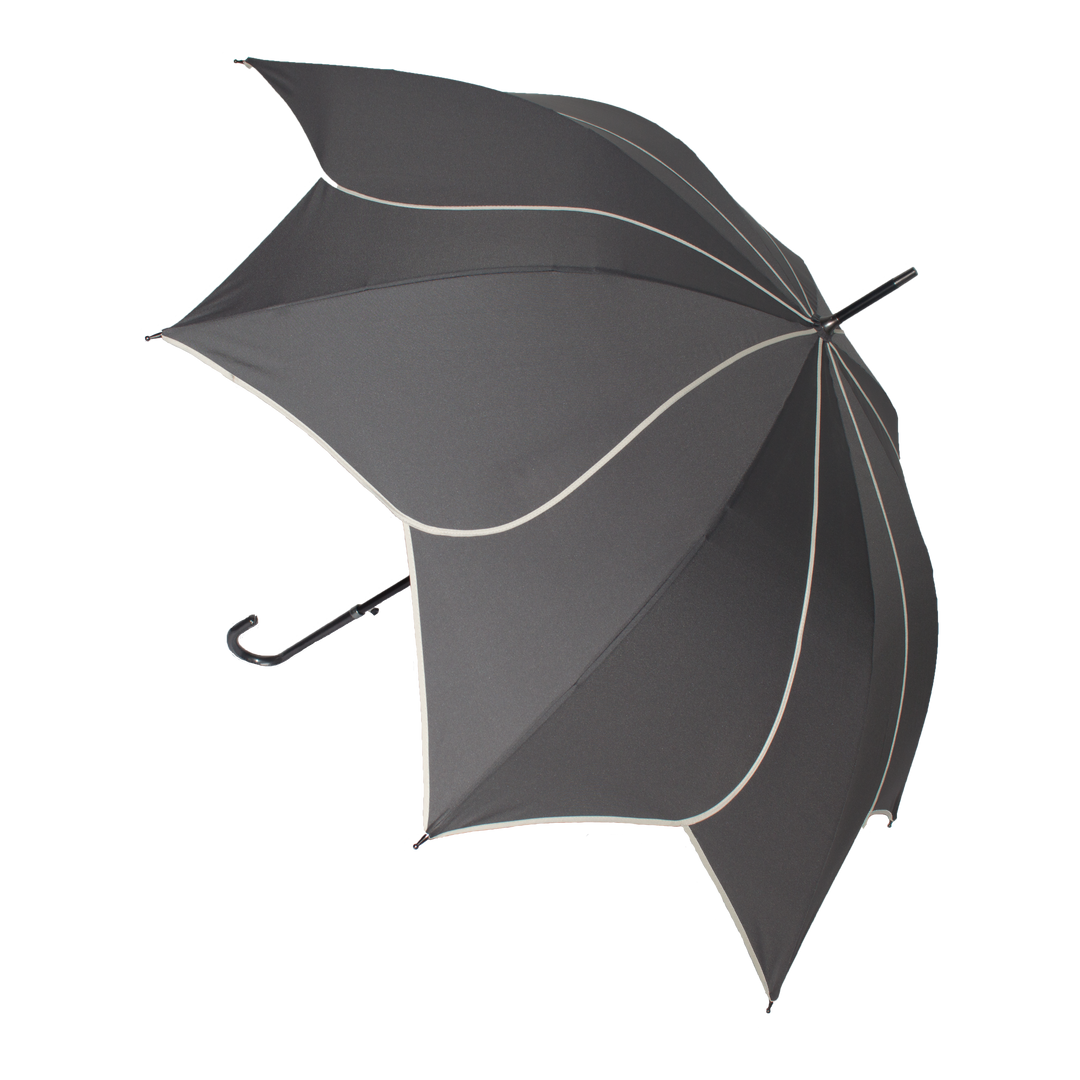 Everyday Swirl Stick Umbrella Charcoal