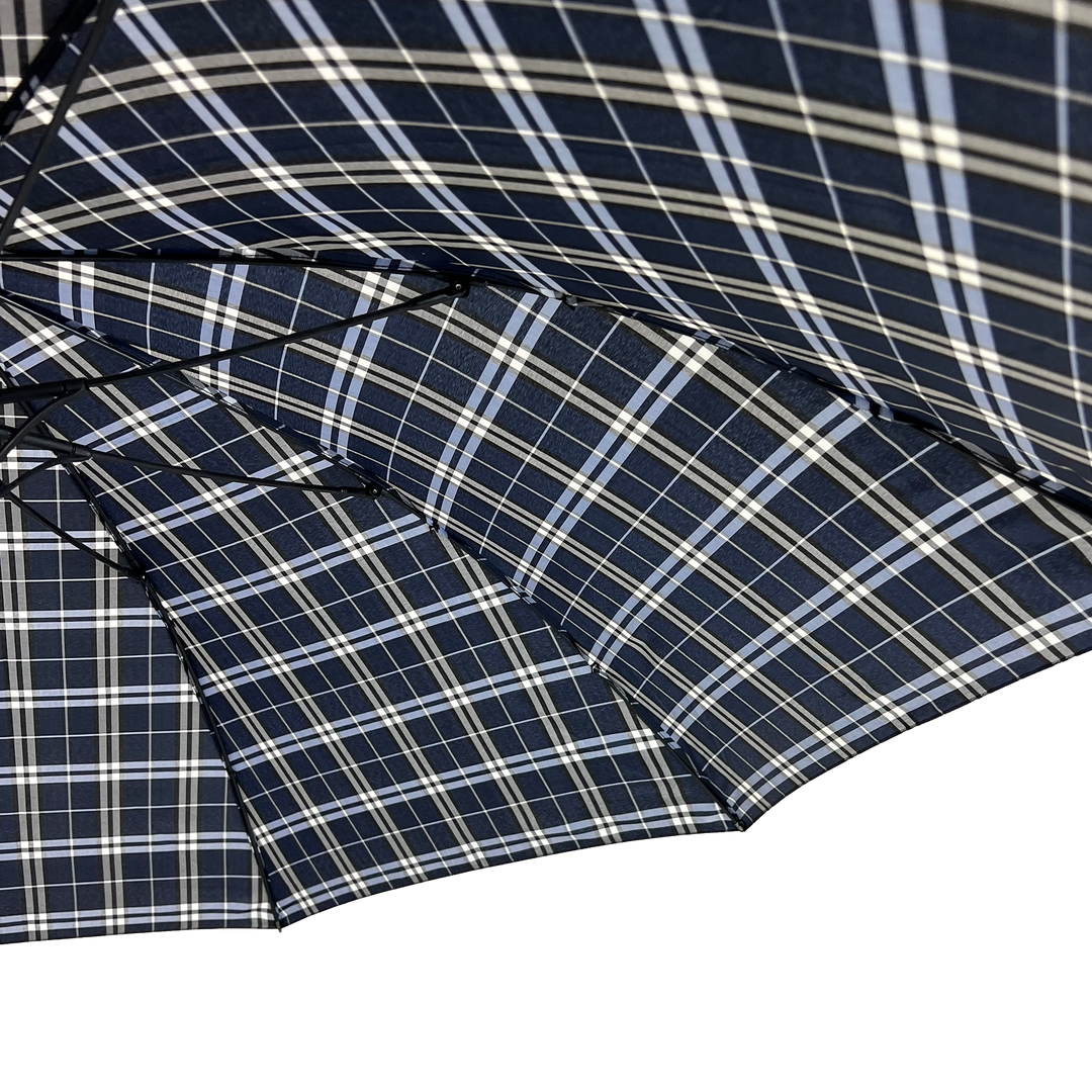 Everyday Tartan Stick Umbrella Blue