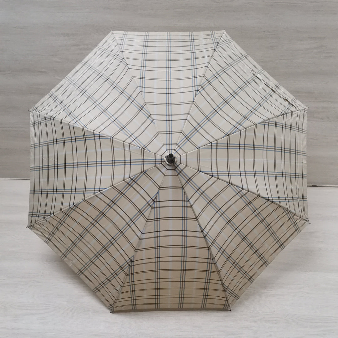 Everyday Tartan Stick Umbrella Cream
