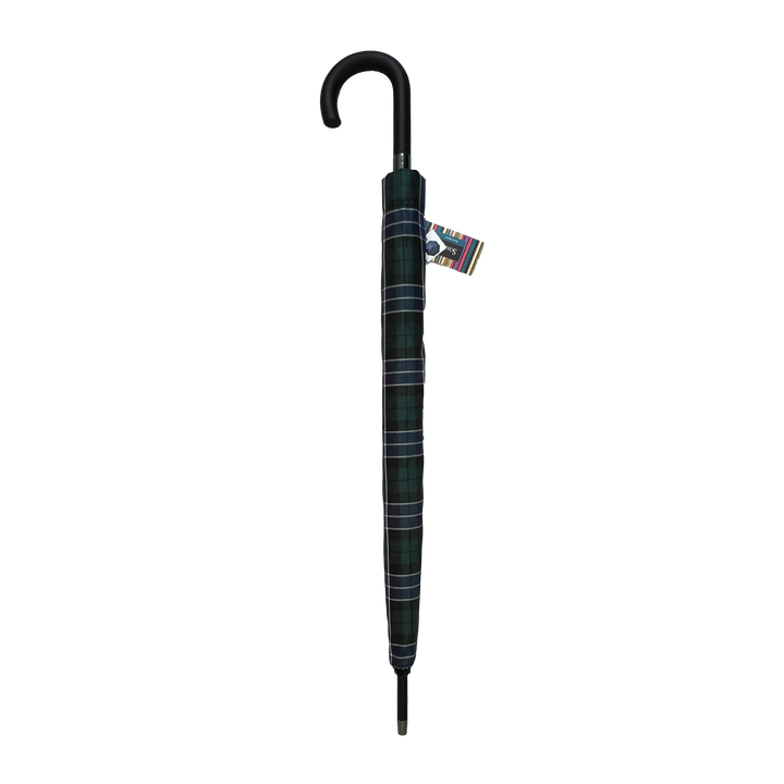 Everyday Tartan Stick Umbrella Green