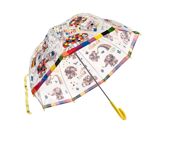 Hello Elmer PVC Clear Dome Umbrella