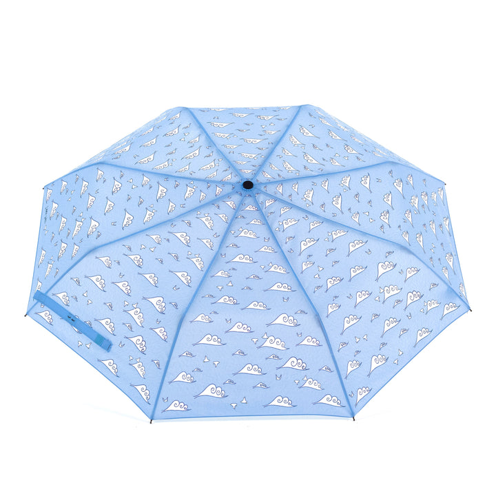 Laura Wall Clouds Design Folding Umbrella