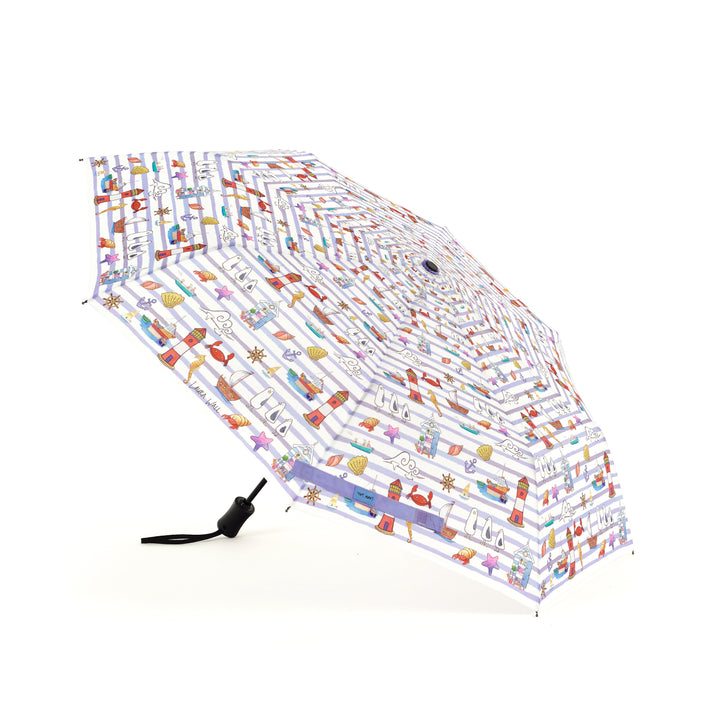 Laura Wall Stripes Design Folding Umbrella