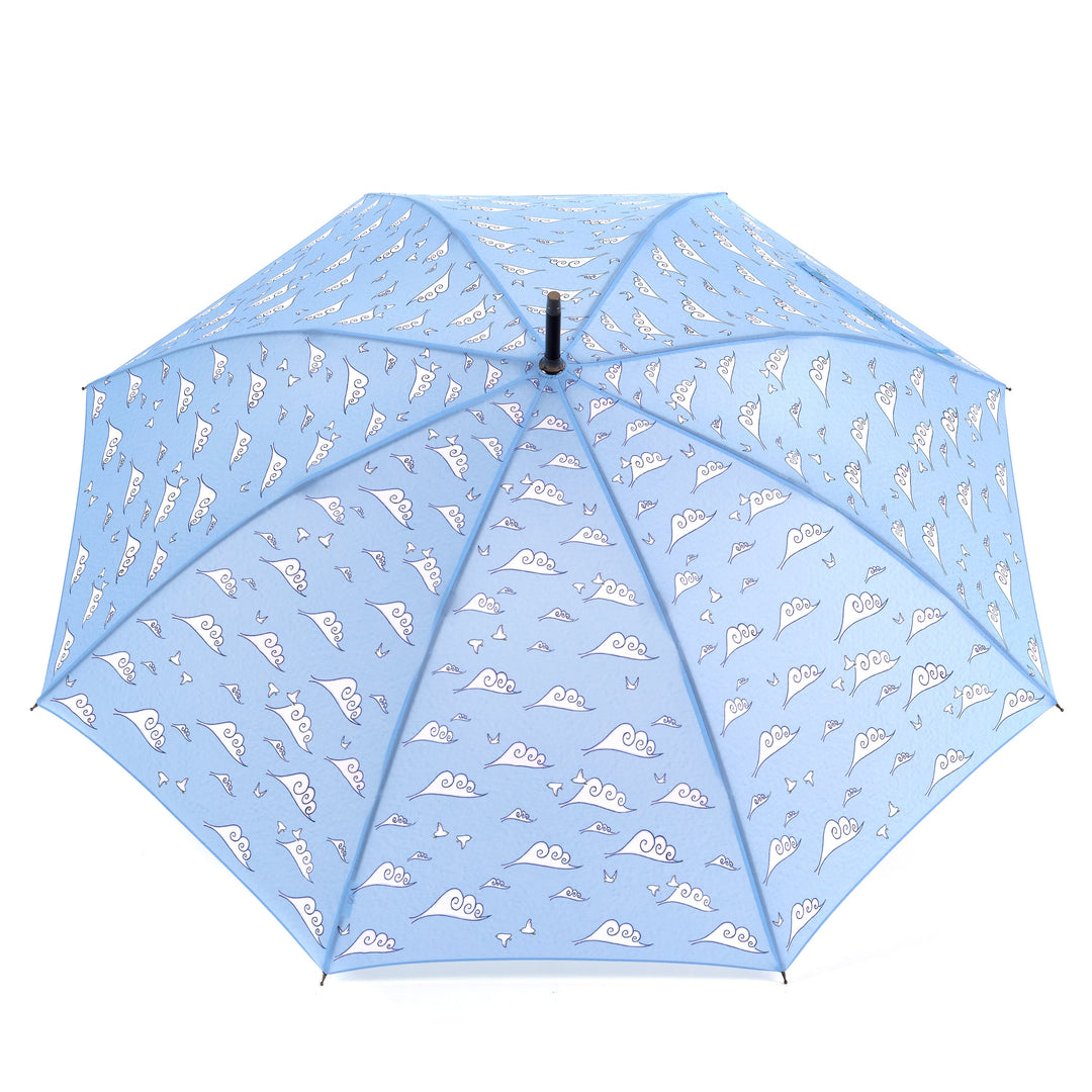 Laura Wall Clouds Design Stick Umbrella