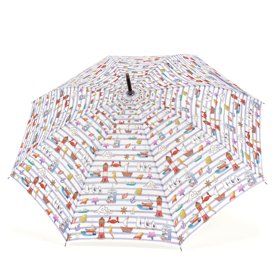 Laura Wall Stripes Design Stick Umbrella