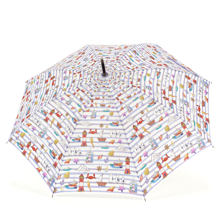 Laura Wall Stripes Design Stick Umbrella