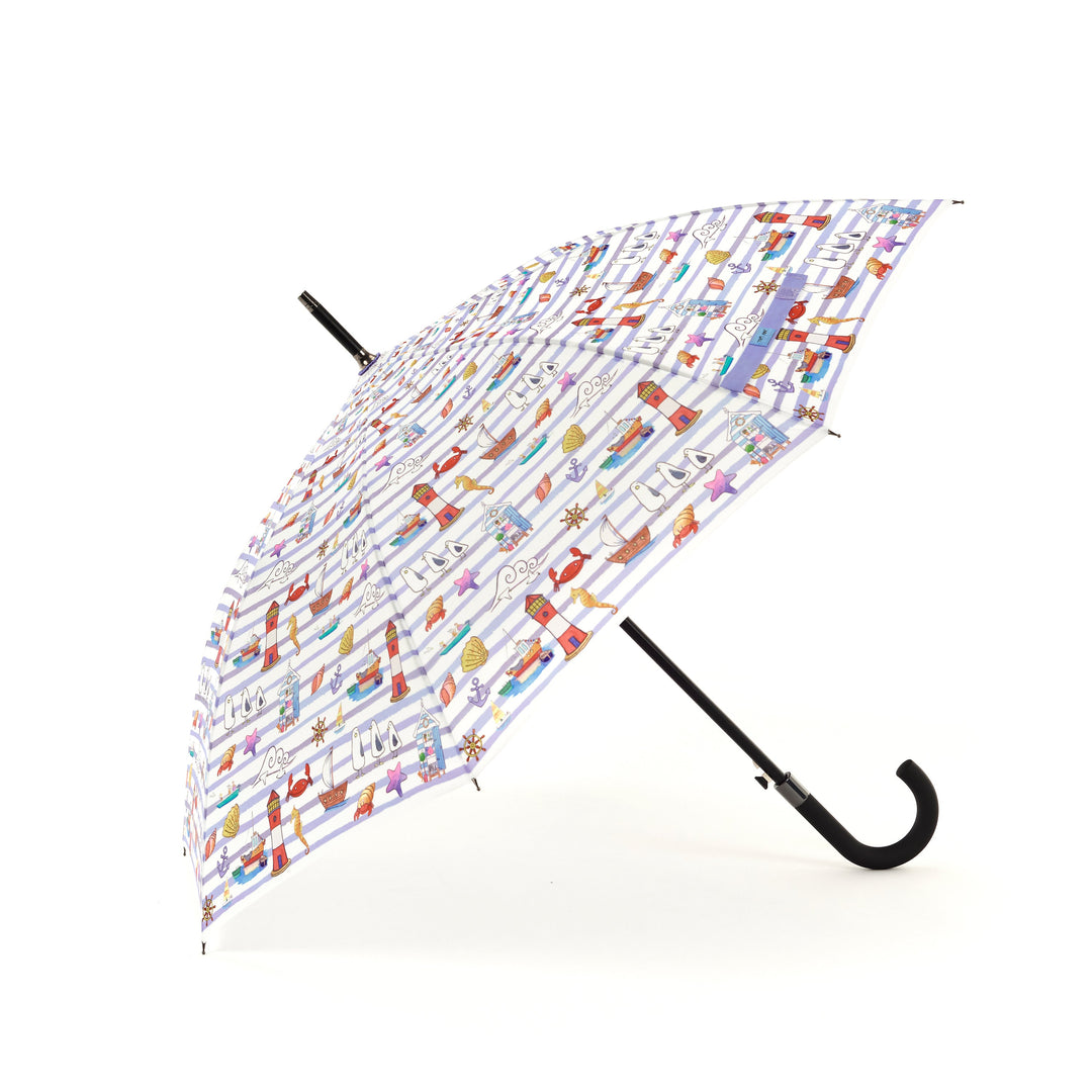 Laura Wall Stripes Design Stick Umbrella