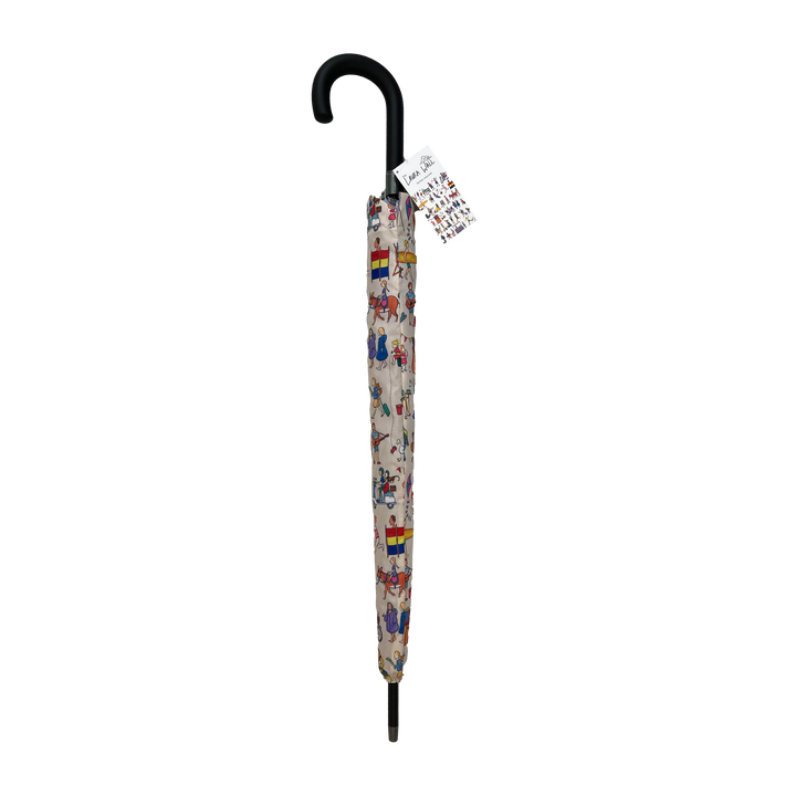 Laura Wall Seaside Shenanigans Dual canopy Stick Umbrella